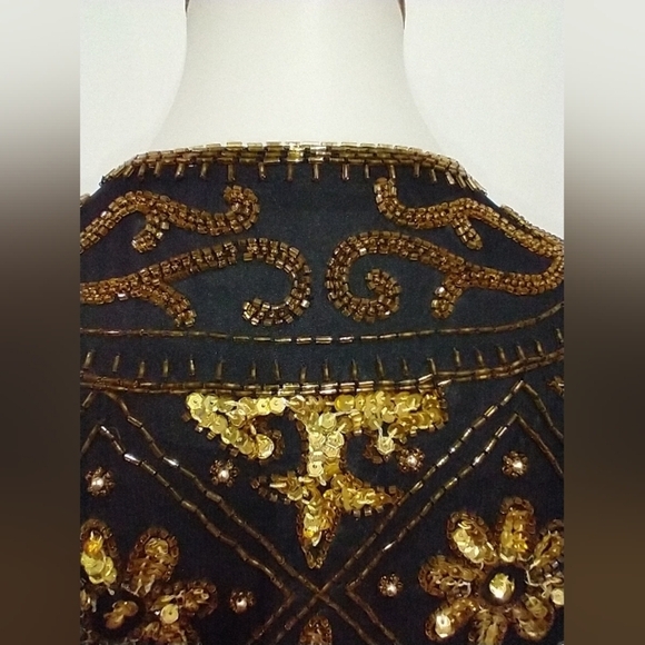 VINTAGE SCALA SEQUINED AND BEADED JACKET - Picture 8 of 9
